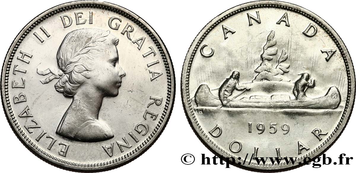 CANADA 1 Dollar Elisabeth II 1959  SUP 