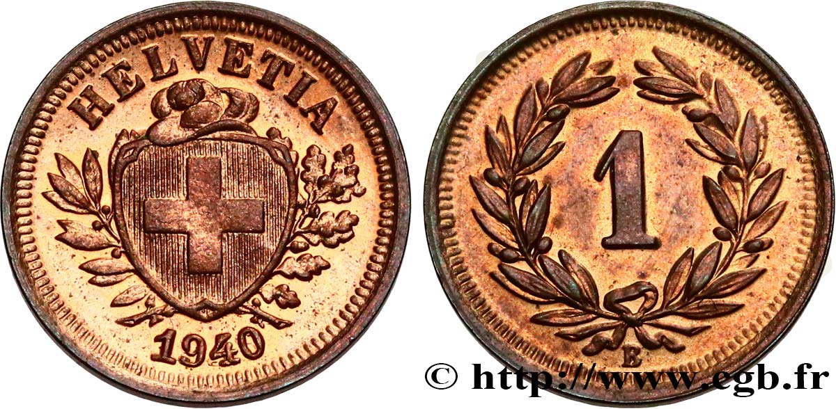 53 Rappen croix suisse 1924  Berne R1 B SUISSE 1 Centime 