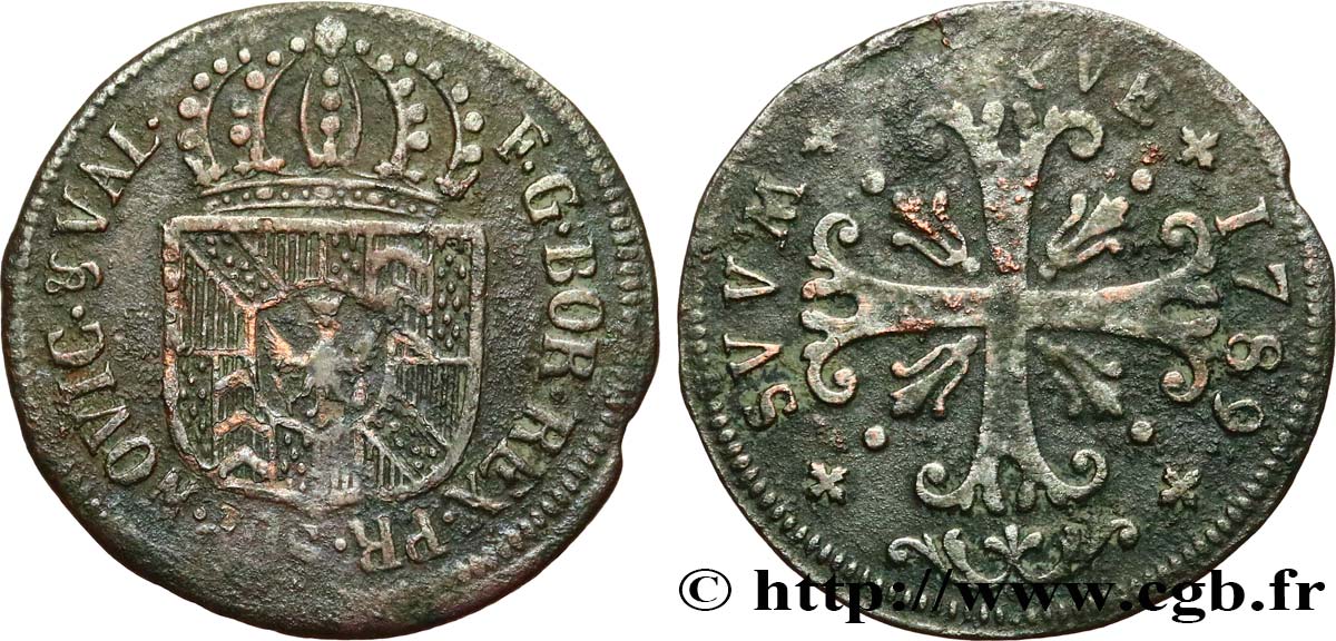 SUISSE - CANTON DE NEUCHATEL 1/2 Batzen 1789 Neuchâtel TTB 