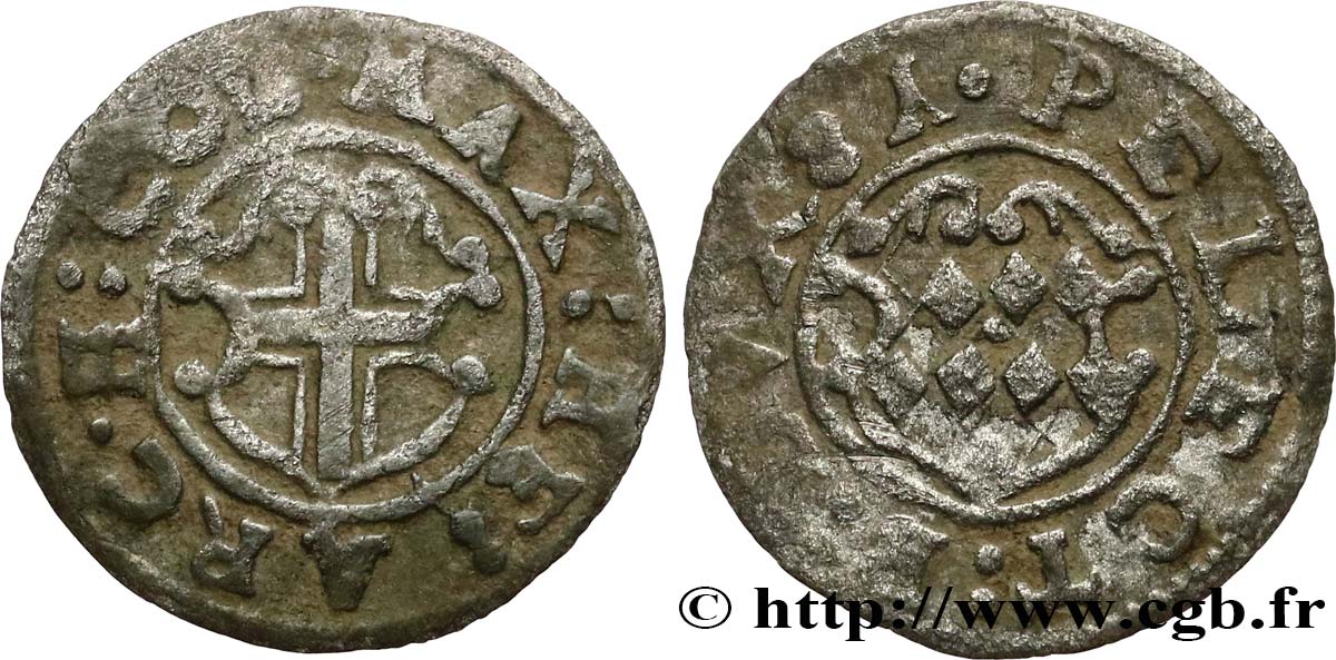 ALLEMAGNE - BAVIÈRE 8 Heller Maximilien Henri 1681  TTB 