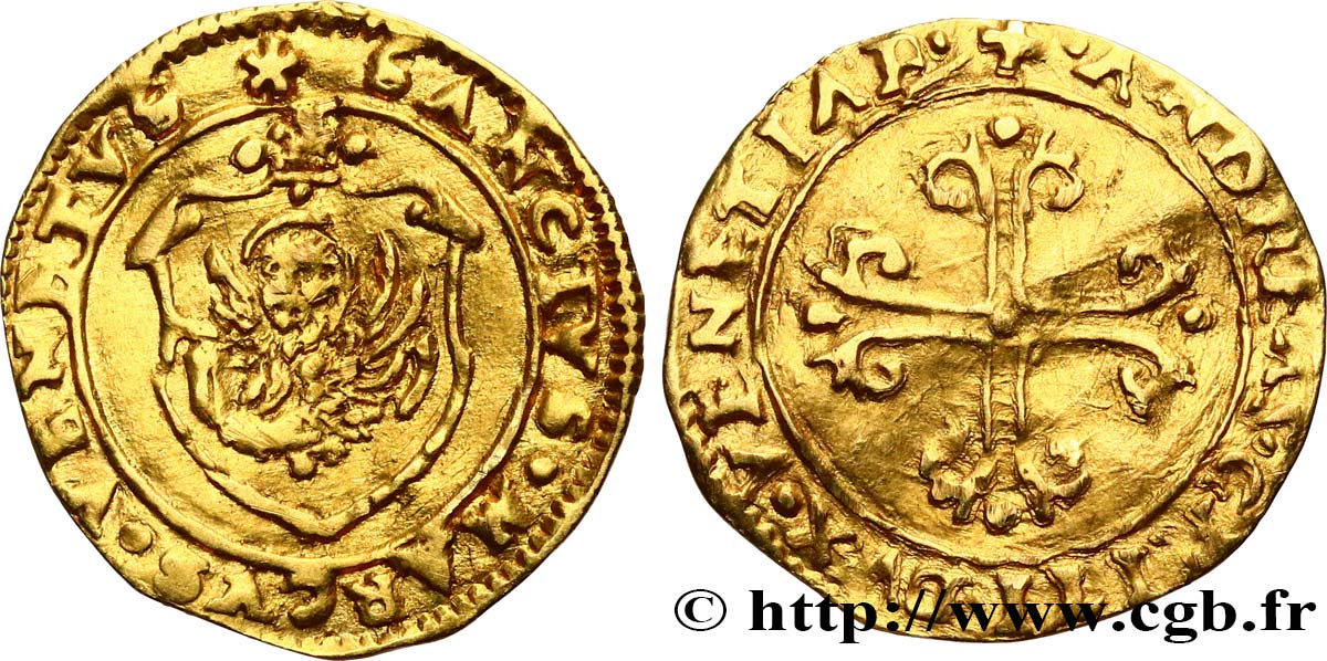ITALIE - VENISE - ANDREA GRITTI (77e doge) 1/2 Scudo (1523-1538) Venise TTB 