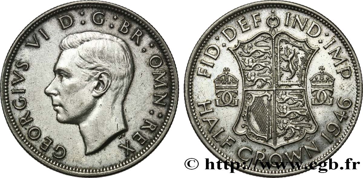 REGNO UNITO 1/2 Crown Georges VI 1946  q.SPL 