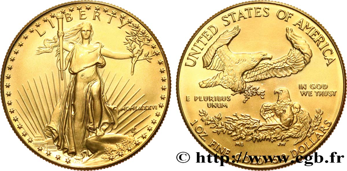 ESTADOS UNIDOS DE AMÉRICA 50 Dollars “Liberty” 1986 West Point SC 