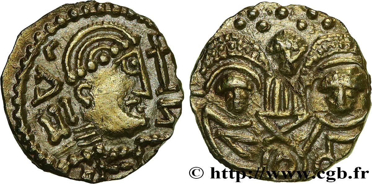 ANGLO-SAXONS Shilling type Post-Crondall 655-675 atelier indéterminé SUP 