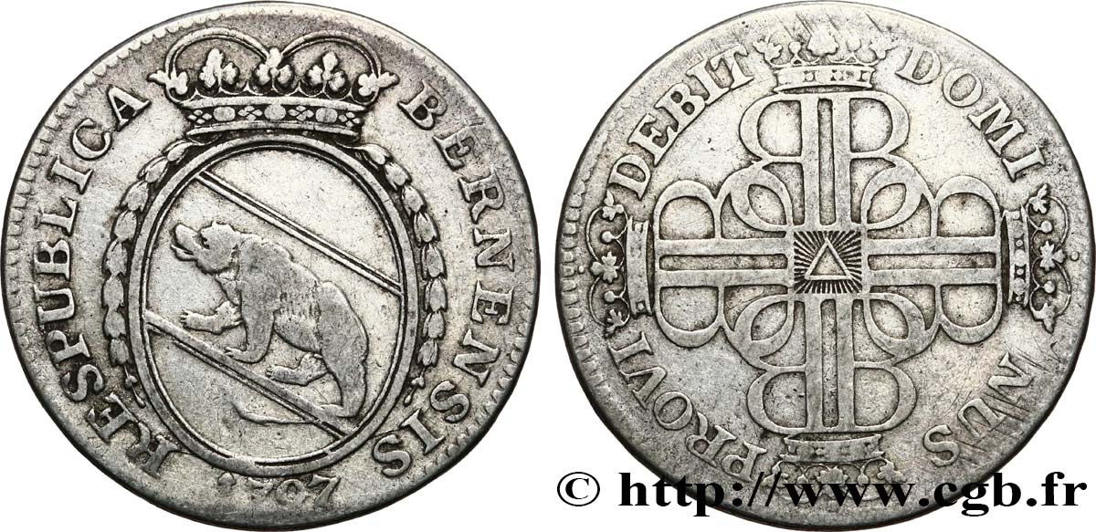 SUISSE - REPUBLICA DE BERNA 1/4 Thaler 1797  BC/EBC 