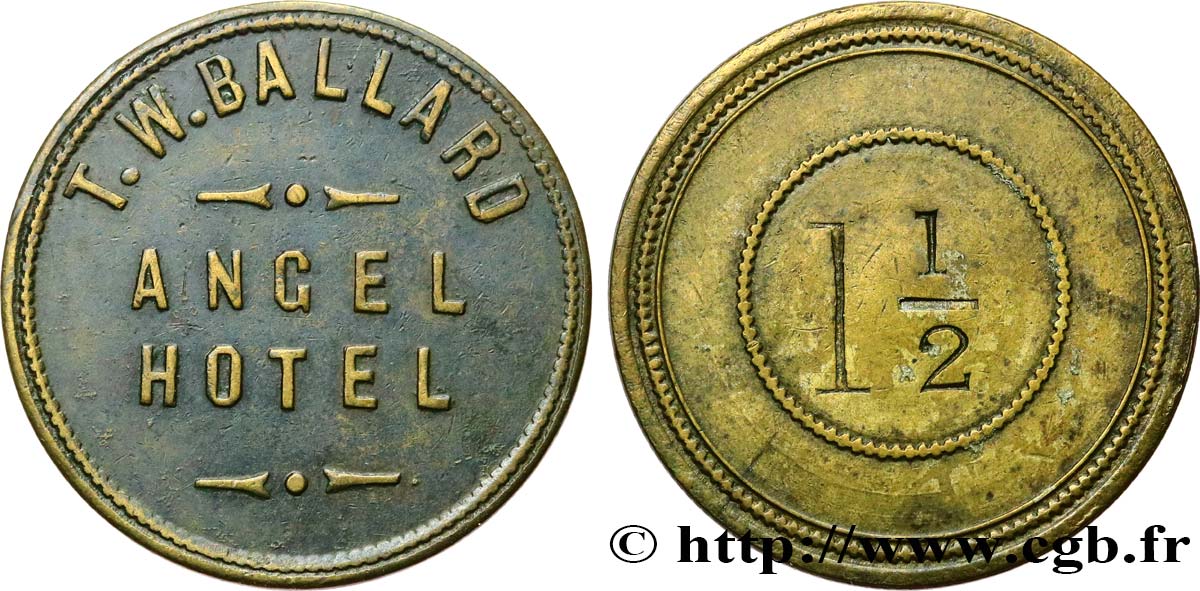 ROYAUME-UNI (TOKENS) Angel Hotel n.d.  TTB 