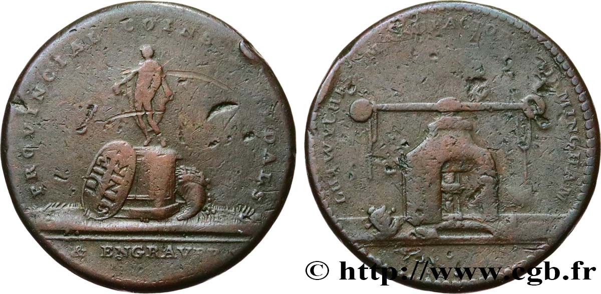 BRITISH TOKENS OR JETTONS Farthing - Lutwiche n.d.  VF 