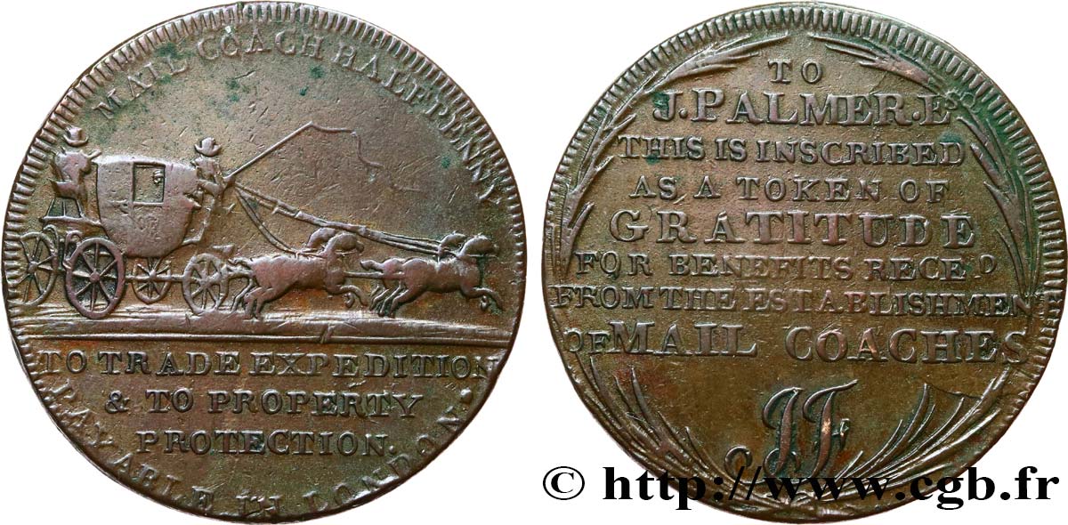 REINO UNIDO (TOKENS) 1/2 Penny Londres (Middlesex) n.d.  MBC 