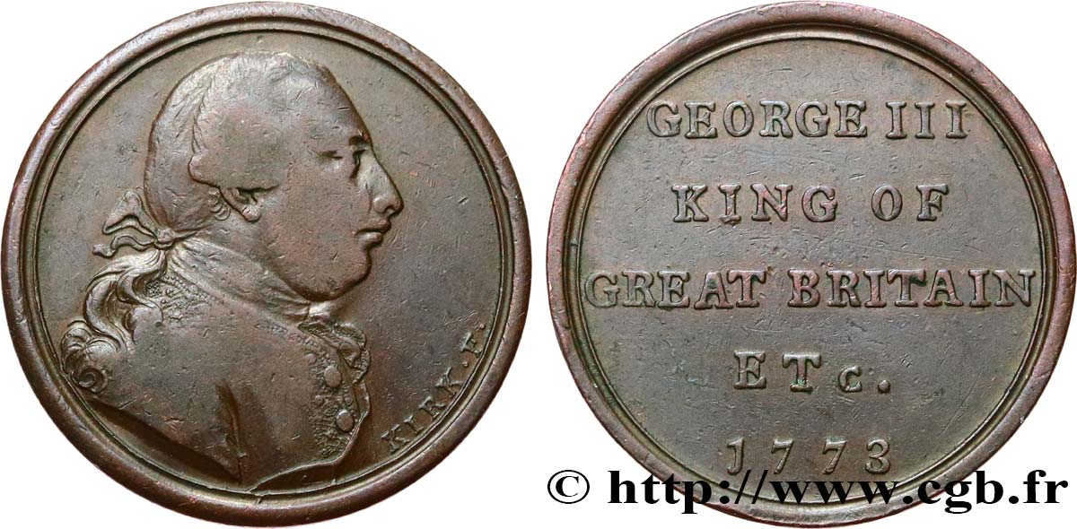 BRITISH TOKENS OR JETTONS 1/2 Penny - George III n.d.  VF 