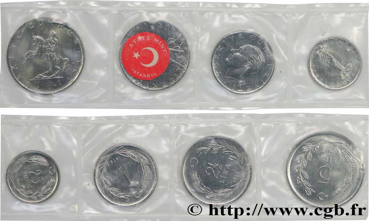 TURQUIE Série FDC - 4 Monnaies 1978 Istanbul SUP 