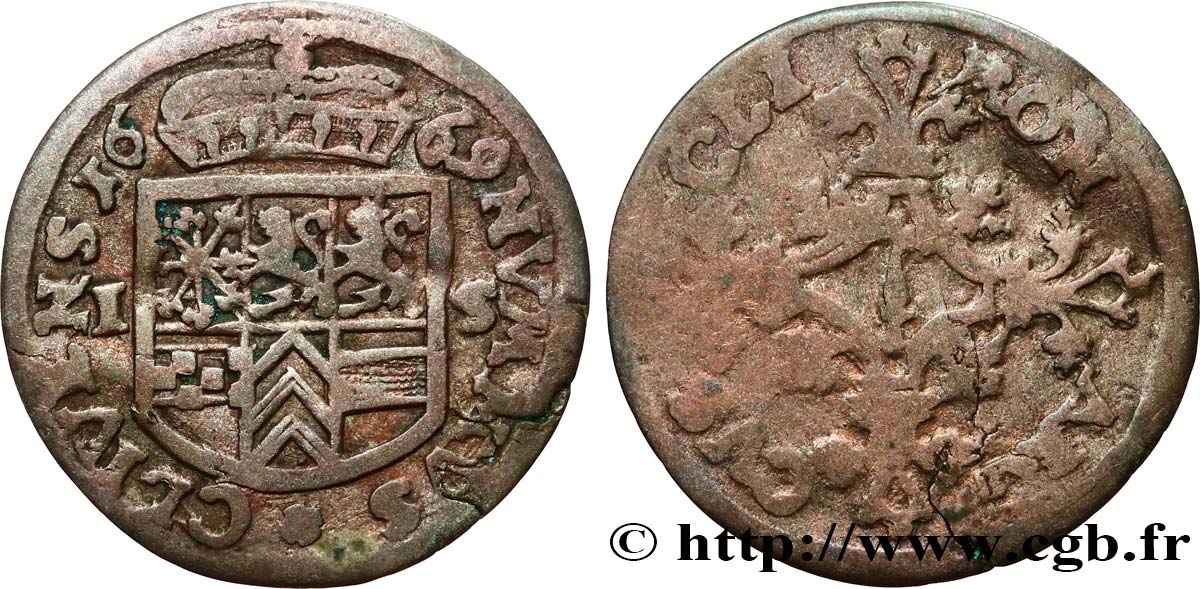 GERMANY - KLEVE 1 Stuber Duché de Clèves 1669  VF/F 