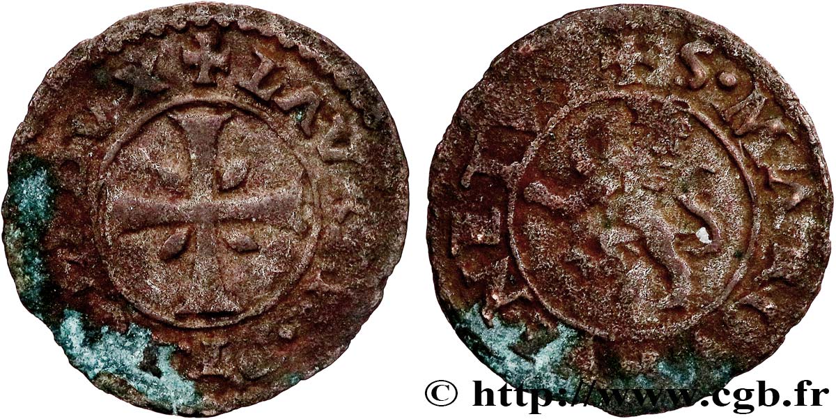 ITALIE - VENISE - JÉRÔME PRIULI (83e doge) Quart de Chypre n.d. Venise TB+ 