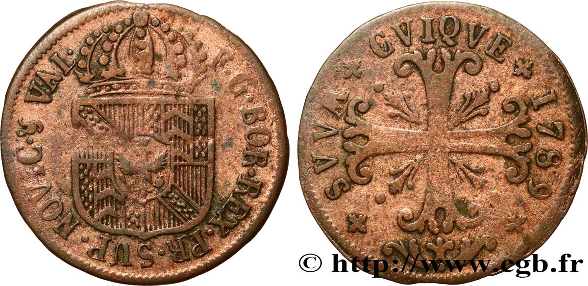 SVIZZERA - CANTON NEUCHATEL 1/2 Batzen Frédéric-Guillaume II 1789 Neuchâtel BB 