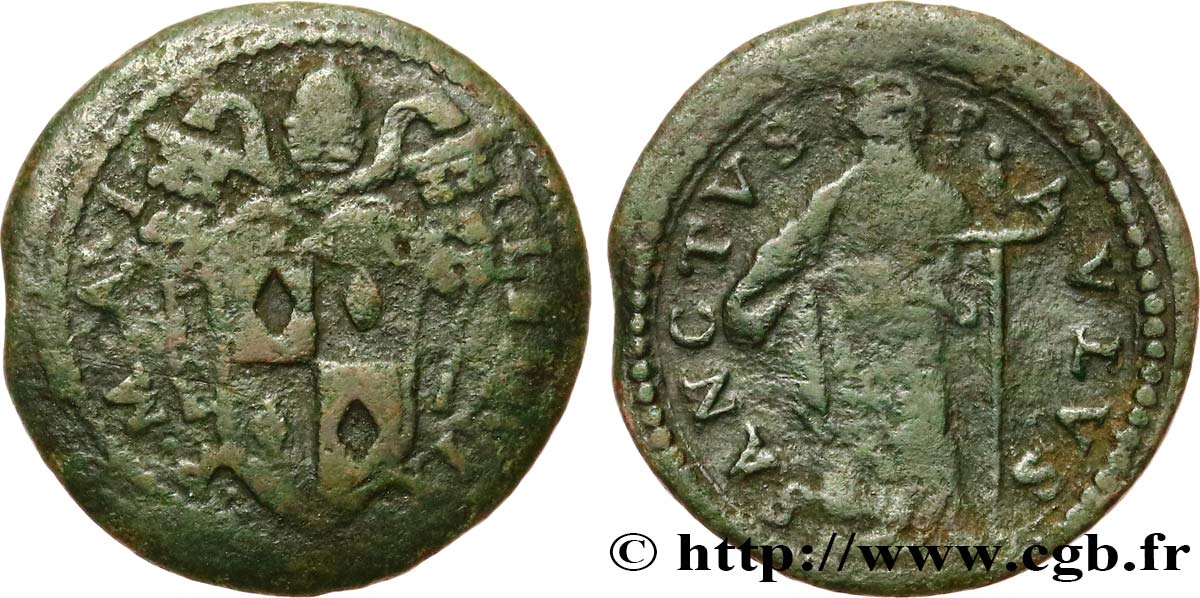 ITALIA - ESTADOS PONTIFICOS - CLEMENTE IX (Giulio Rospigliosi) Quattrino N.D. Rome BC 