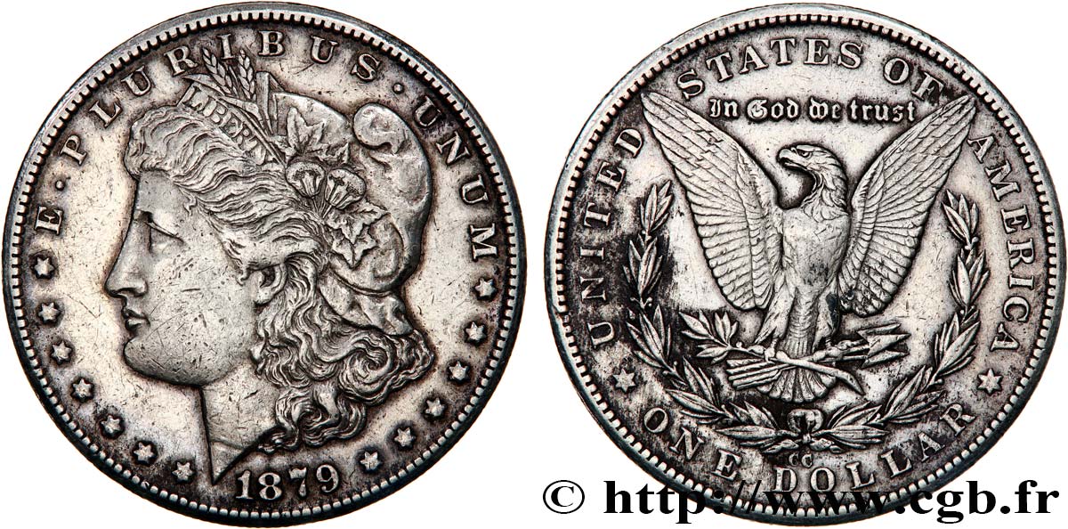 UNITED STATES OF AMERICA 1 Dollar type Morgan 1879 Carson City - CC XF 