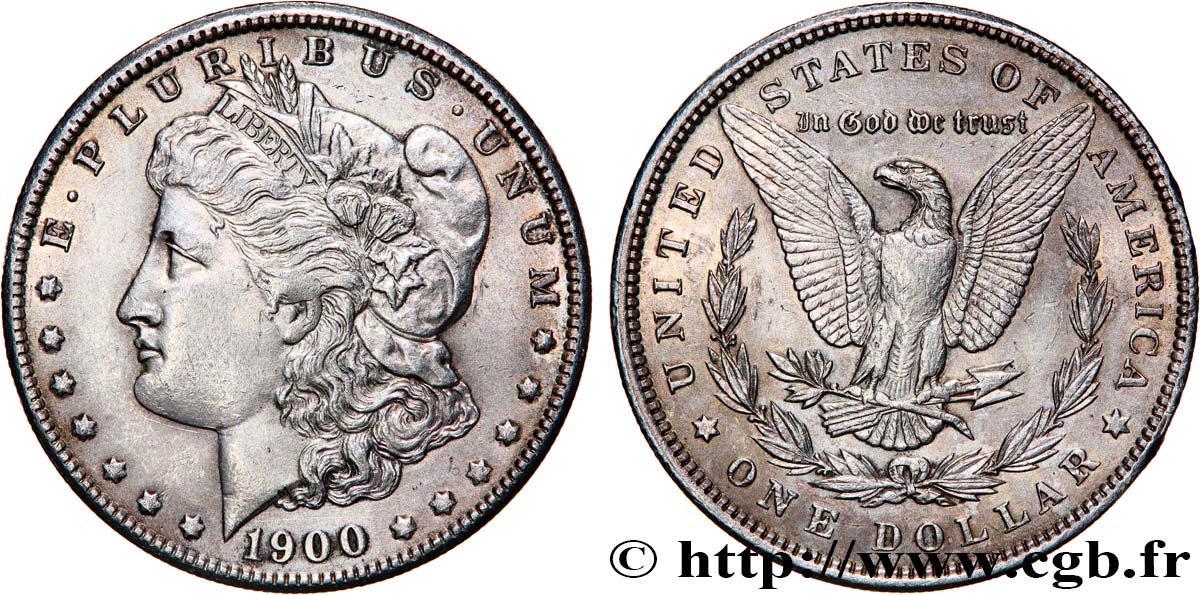 ÉTATS-UNIS D AMÉRIQUE 1 Dollar Morgan 1900 Philadelphie q.SPL 