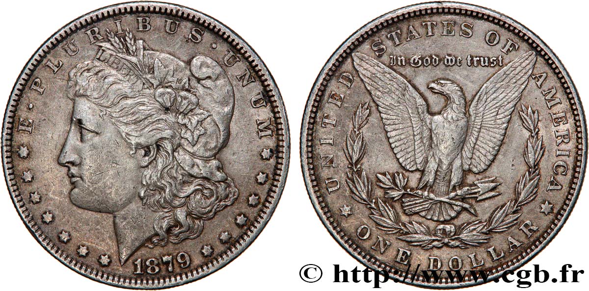 ÉTATS-UNIS D AMÉRIQUE 1 Dollar type Morgan 1879 Philadelphie TTB 