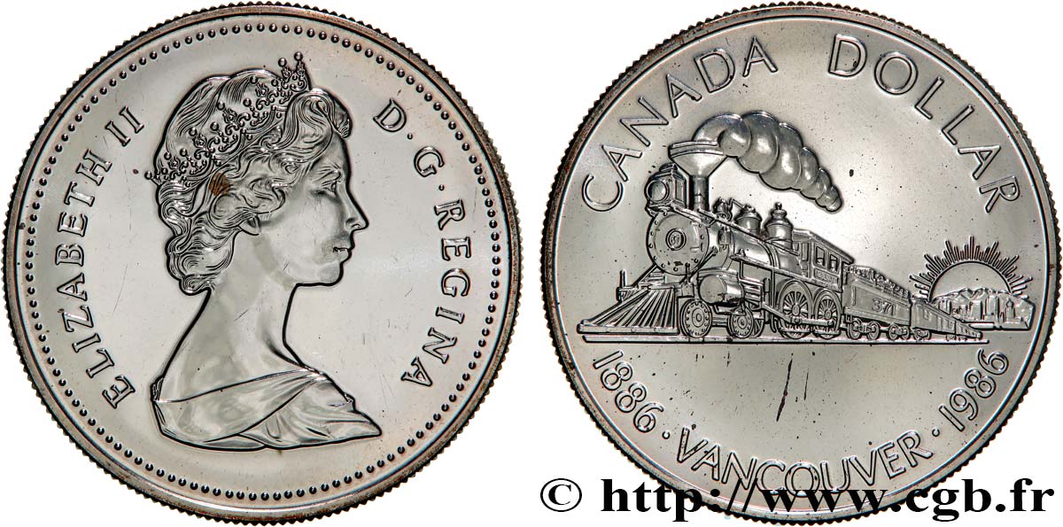 CANADA 1 Dollar Proof Vancouver 1986  SPL 