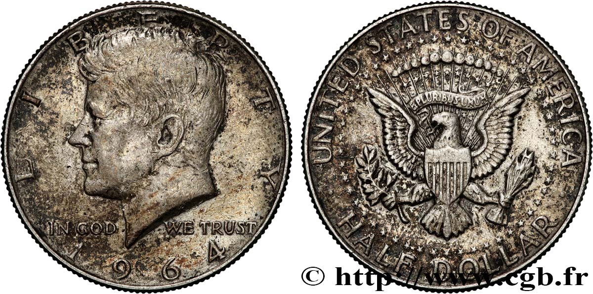 TATS UNIS D AM RIQUE 1 2 Dollar Kennedy 1964 Philadelphie Fwo 698488 Monde tats-unis-d-am-rique-1-2-dollar-kennedy-1964-philadelphie-fwo-698488-monde