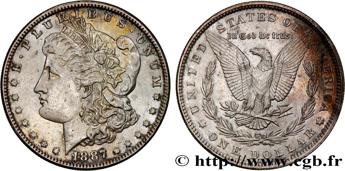 VEREINIGTE STAATEN VON AMERIKA 1 Dollar type Morgan 1887 Philadelphie fVZ 