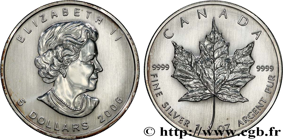 CANADA 5 Dollars (1 once) 2006  MS 