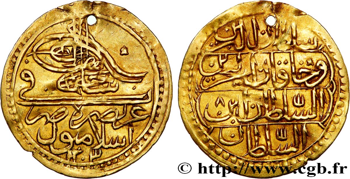 TURQUIE 1 Zeri Mahbub Selim III AH 1203 an 4 1792  TTB+ 