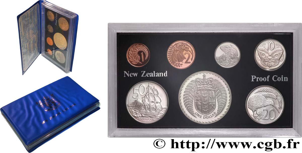 NOUVELLE-ZÉLANDE Série Proof 7 monnaies 1979  FDC 