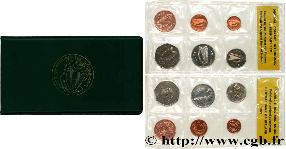 IRLANDE Série FDC - 6 monnaies 1971  FDC 