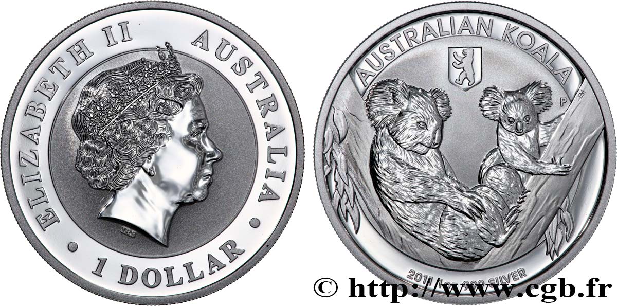 AUSTRALIEN 1 Dollar Koala Proof 2011  ST 