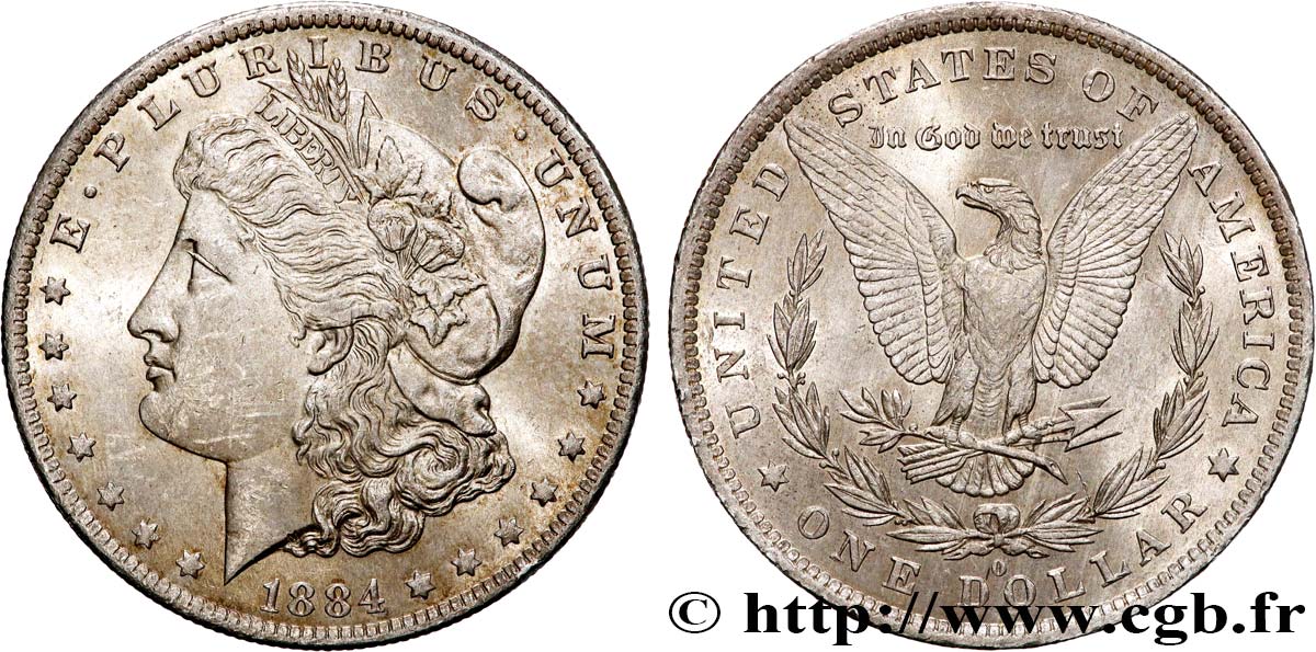 STATI UNITI D AMERICA 1 Dollar Morgan 1884 Nouvelle-Orléans q.SPL 