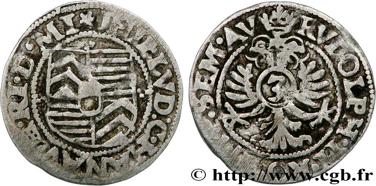 SAINT-EMPIRE ROMAIN GERMANIQUE - HANAU-MÜNZENBERG - PHILIP LOUIS II 3 Kreuzer n.d.  TB+ 