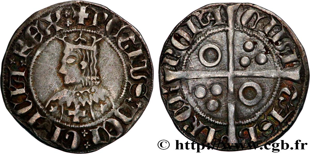 ESPAGNE - COMTÉ DE BARCELONE - PIERRE II (III D ARAGON) Gros n.d. Barcelone TTB 