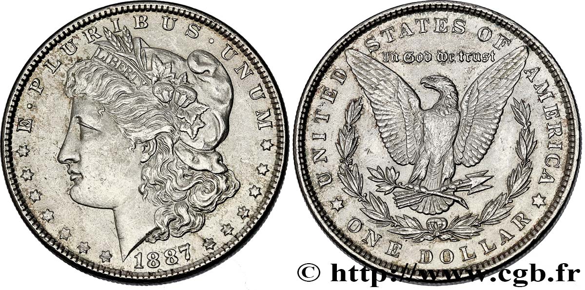 VEREINIGTE STAATEN VON AMERIKA 1 Dollar type Morgan 1887 Philadelphie fVZ 