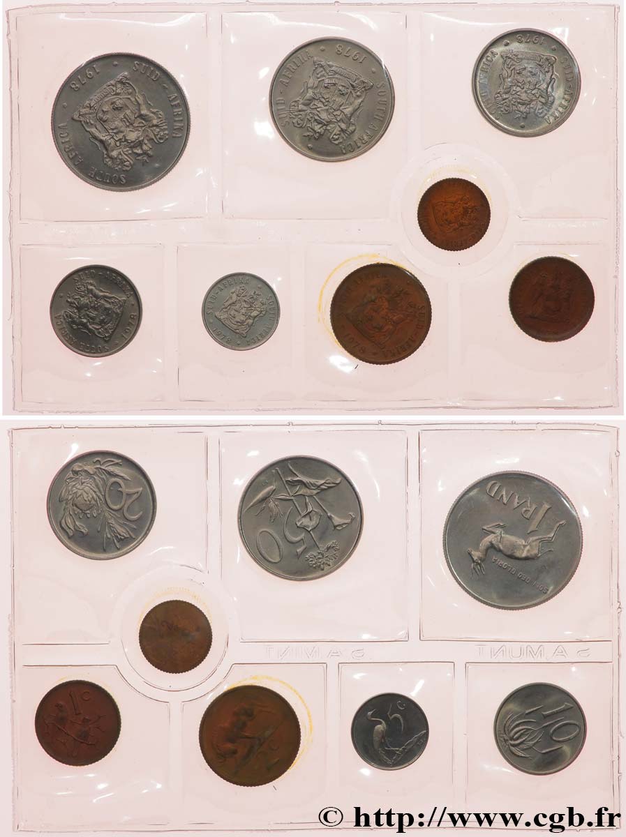 AFRIQUE DU SUD Série FDC 8 monnaies 1978  FDC 