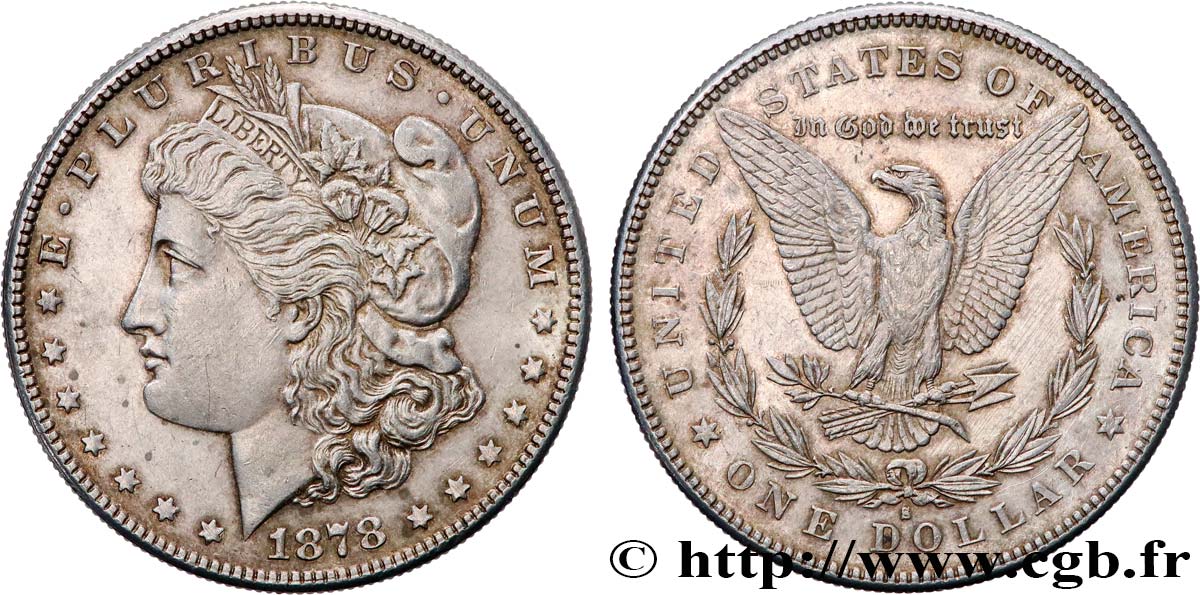 ESTADOS UNIDOS DE AMÉRICA 1 Dollar type Morgan 1878 San Francisco - S MBC+ 