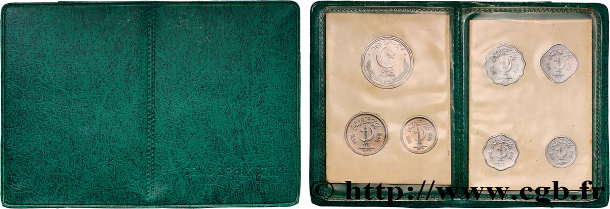 PAKISTAN Série FDC - 7 monnaies 1975  AU 