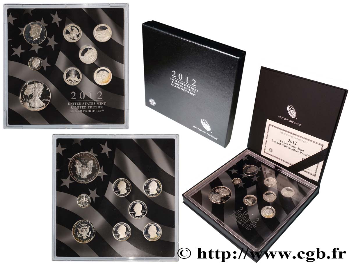 ESTADOS UNIDOS DE AMÉRICA Série Silver Prestige Proof Set - Edition limitée 2012 San Francisco FDC 