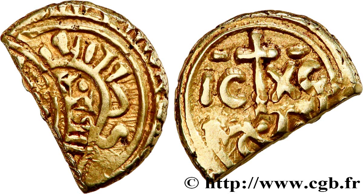 SICILY - KINGDOM OF SICILY - FREDERICK II OF HOHENSTAUFEN Fraction de multiple de tari d’or n.d. Messine XF 