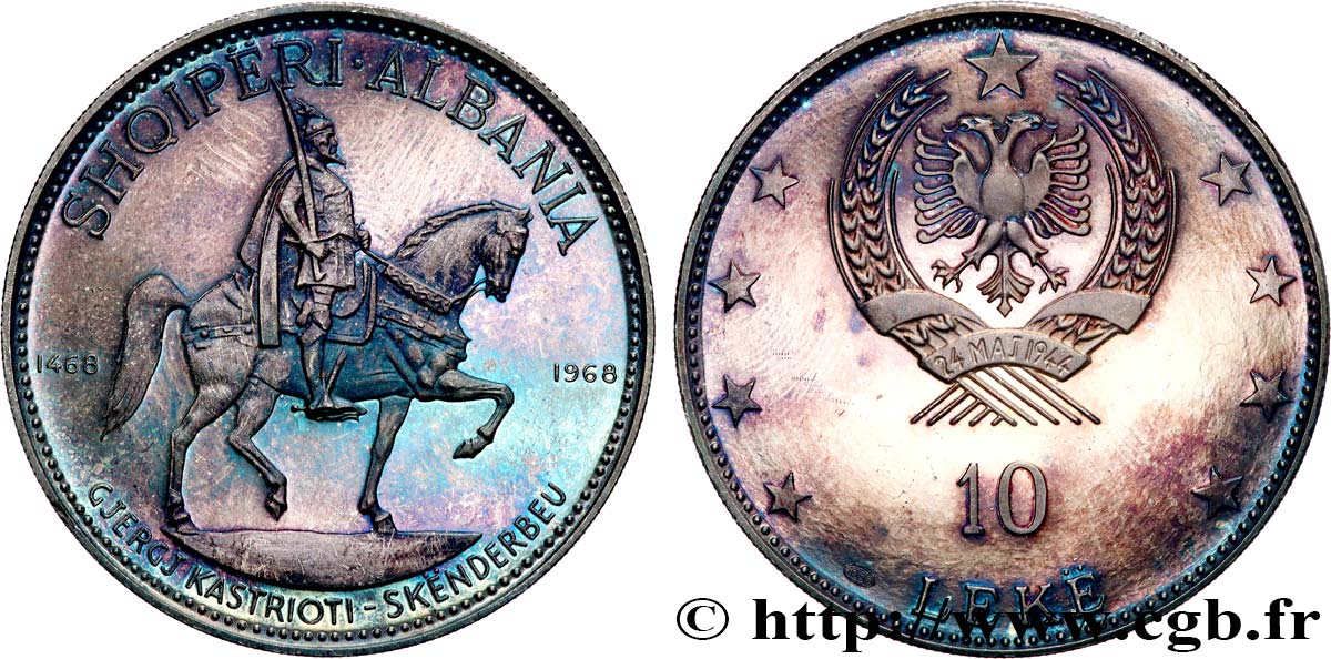 ALBANIE 10 Leke Proof 1968  SPL 