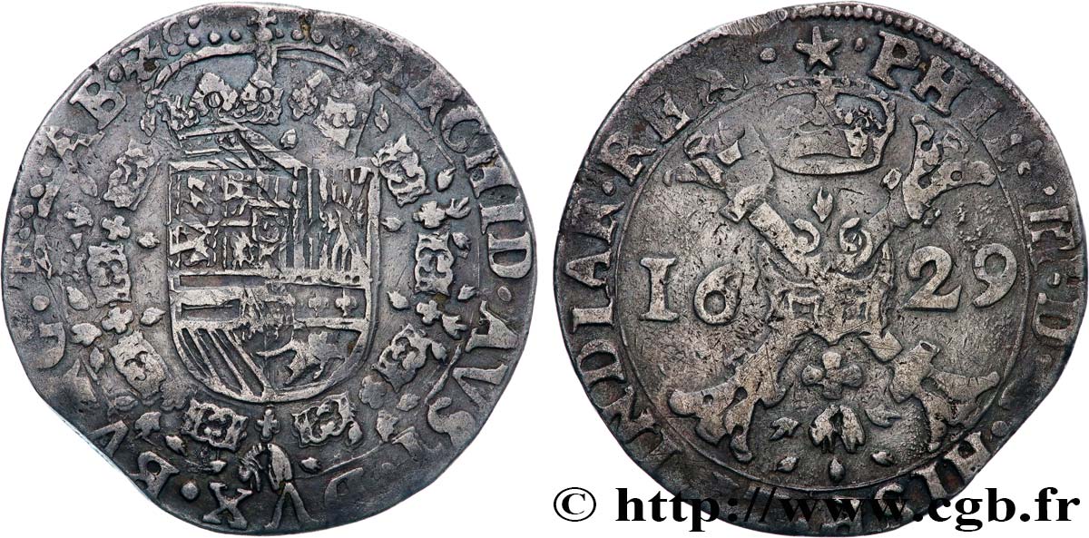 PAYS-BAS ESPAGNOLS - DUCHÉ DE BRABANT - PHILIPPE IV Patagon 1624 Maastricht fSS 