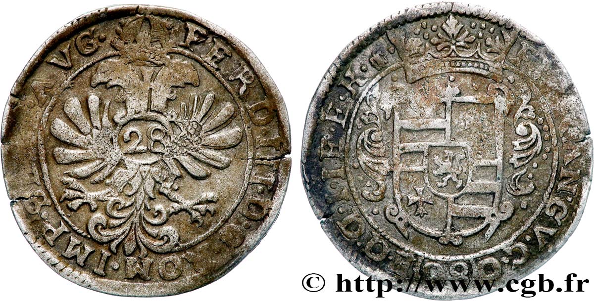 GERMANIA - OLDENBURG Florin de 28 stuiver au nom de Ferdinand III n.d.  BB 