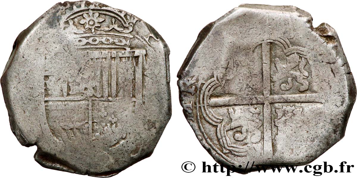 BOLIVIE - ROYAUME D ESPAGNE - PHILIPPE II 8 Reales n.d. Potosi TB 