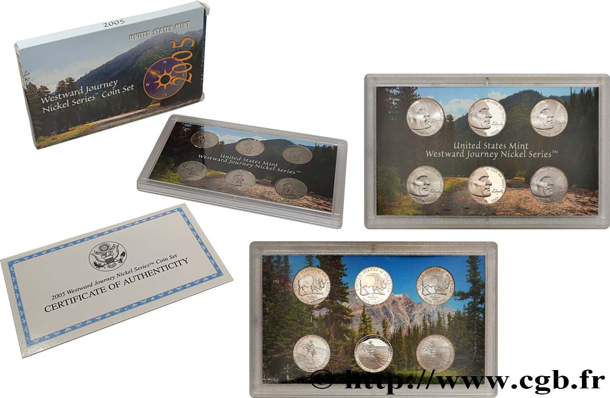 STATI UNITI D AMERICA 5 cents - Série Westward Journey Nickel Series 2005  FDC 