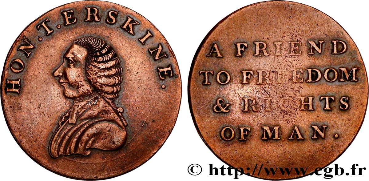 GETTONI BRITANICI 1/2 Penny Conder token (Middlesex)  n.d.  BB 