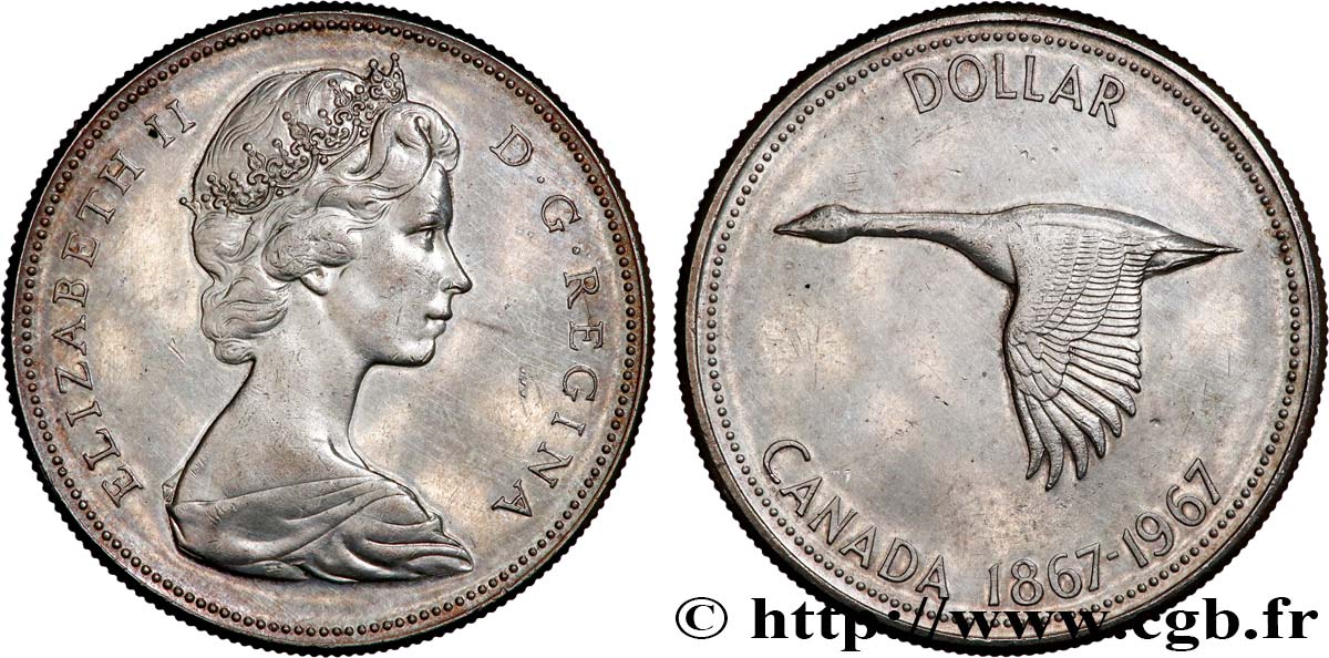 CANADA 1 Dollar centenaire de la Confédération 1967  SUP 