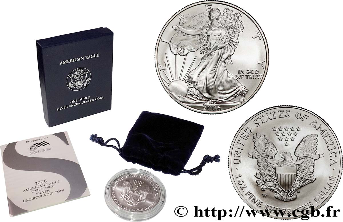 ÉTATS-UNIS D AMÉRIQUE 1 Dollar (1 Once) type Liberty Silver Eagle 2006 West Point FDC 