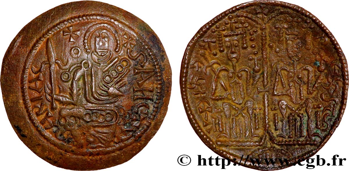 HUNGARY - HUNGARIAN KINGDOM - BELA III Follis c. 1173-1196 Buda AU 