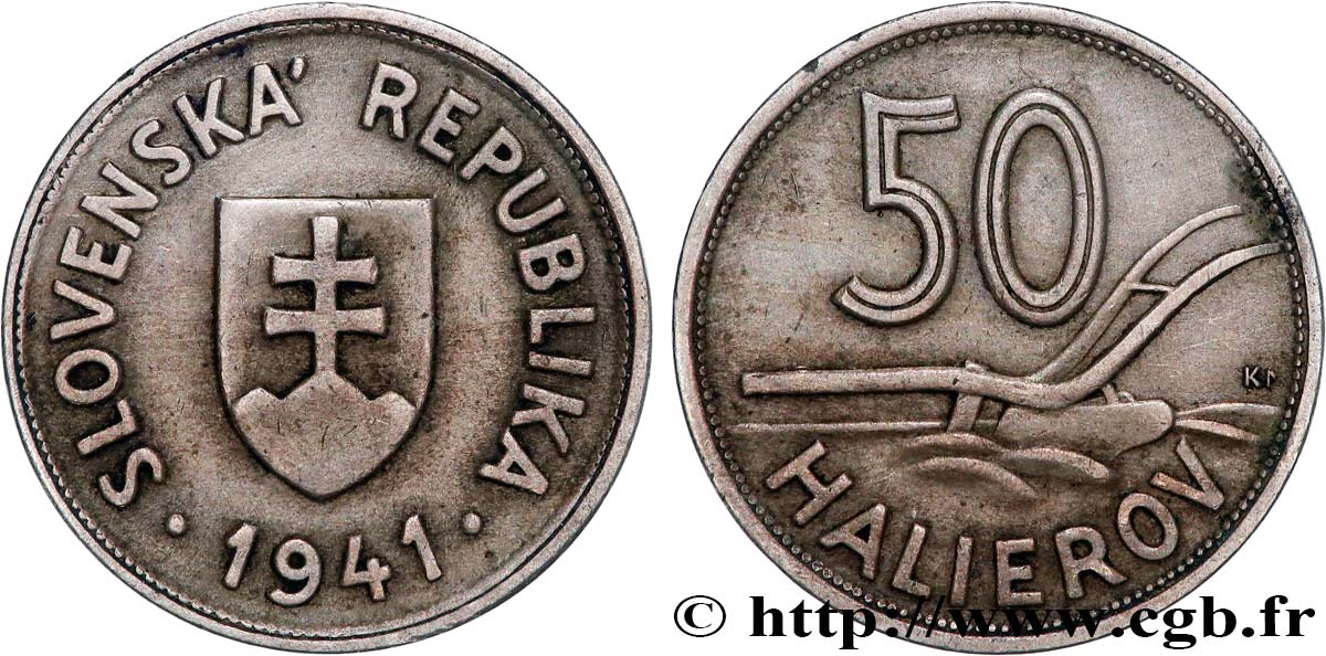 SLOVAKIA 50 Halierov 1941  XF 