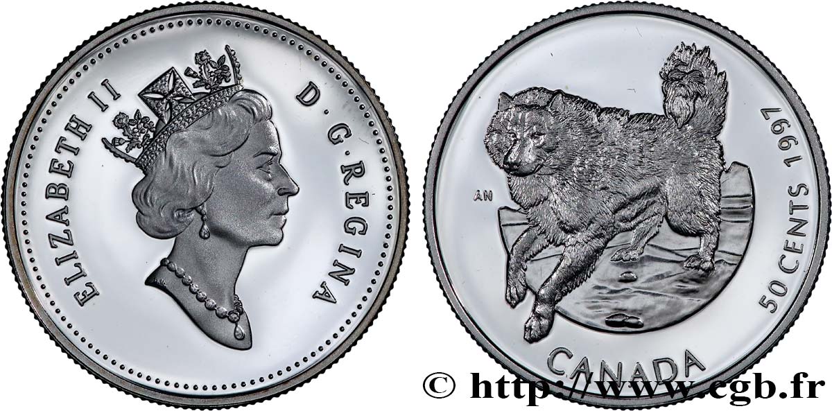 CANADA 50 Cents Proof Esquimau canadien 1997  FDC 