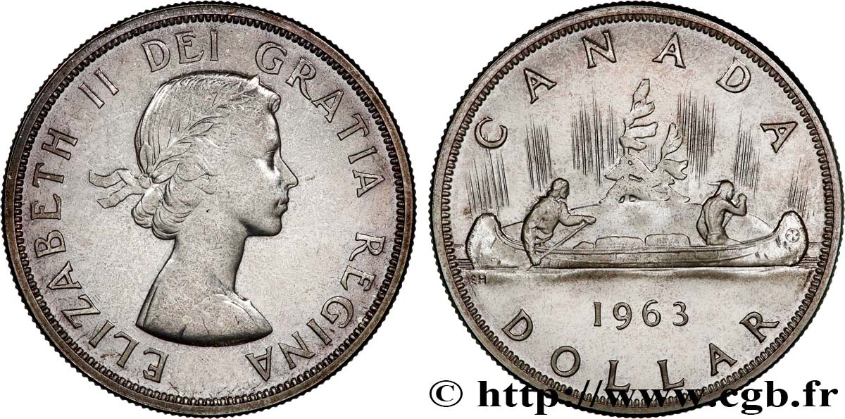 CANADA 1 Dollar Proof Elisabeth II 1963  SPL 